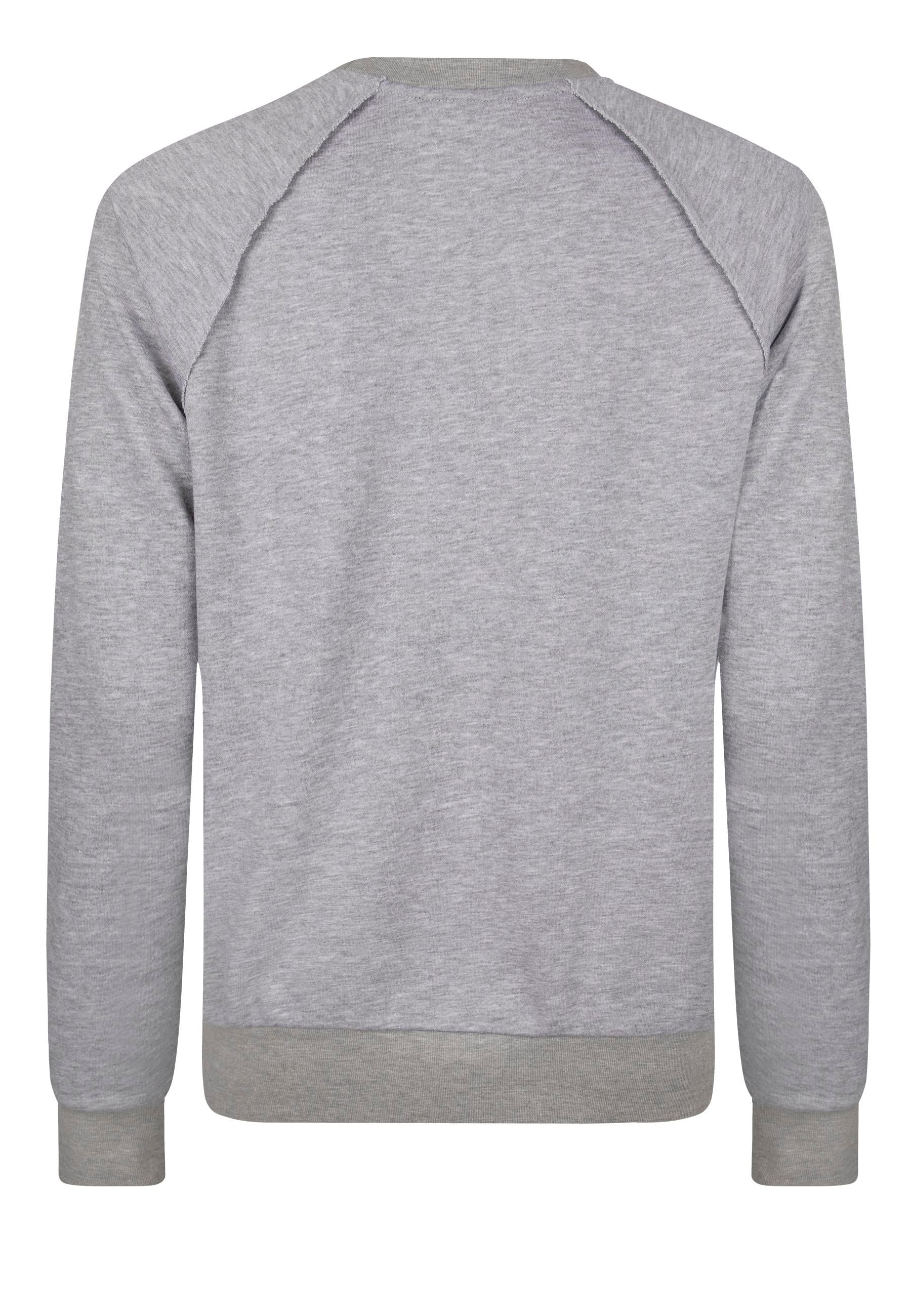 Bisiklet Yaka Basic Sweatshirt - Gri