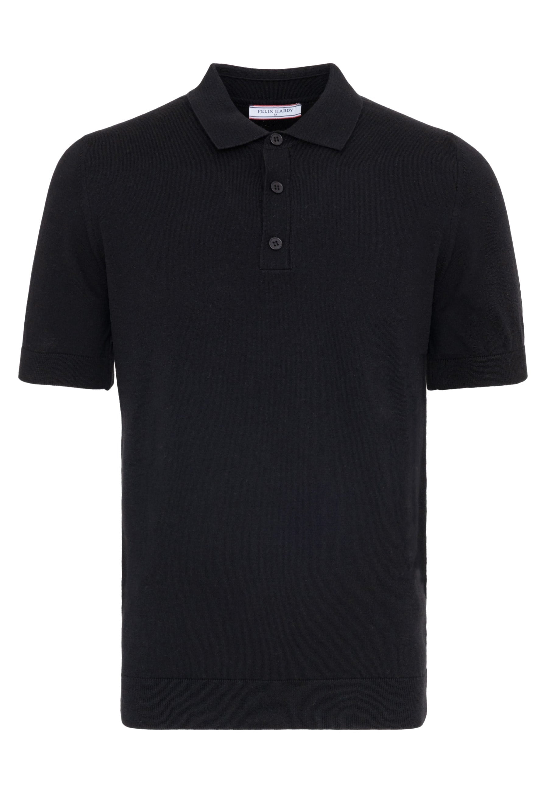 Erkek 2li Polo Yaka Triko Tişört-Siyah-Bordo