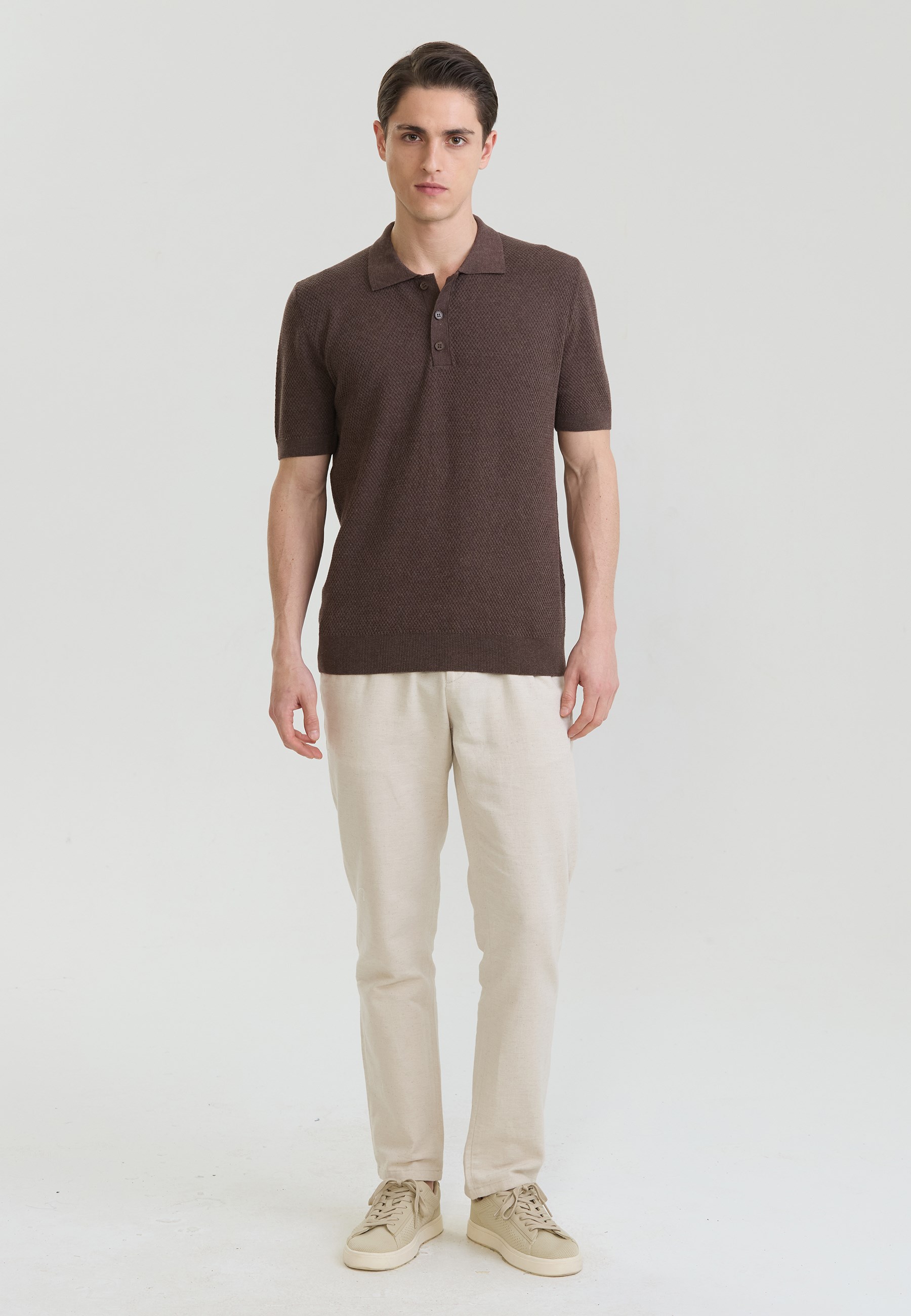 Erkek Basic Triko Polo T-Shirt