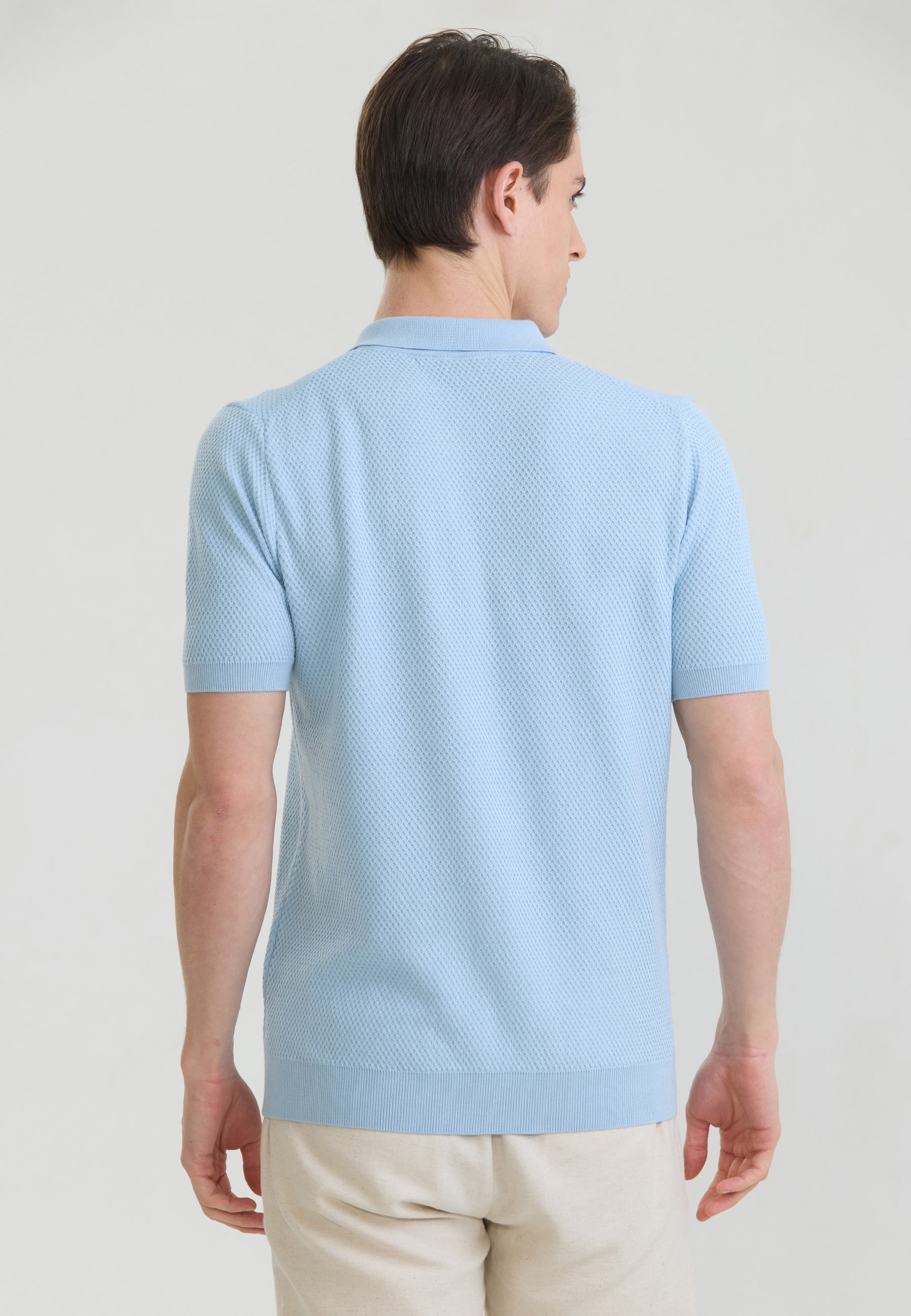Erkek Basic Triko Polo T-Shirt