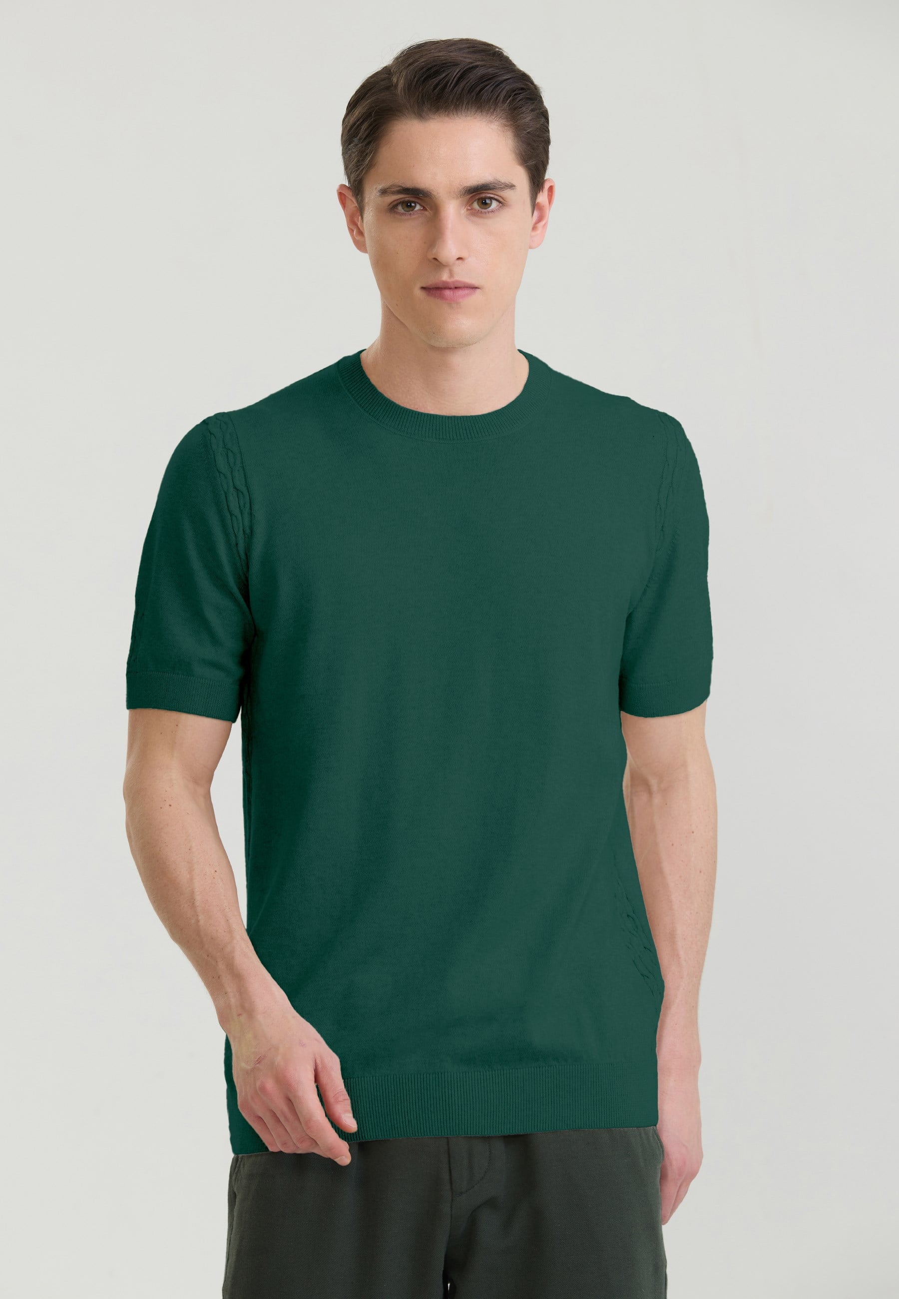 Erkek Basic Triko T-Shirt