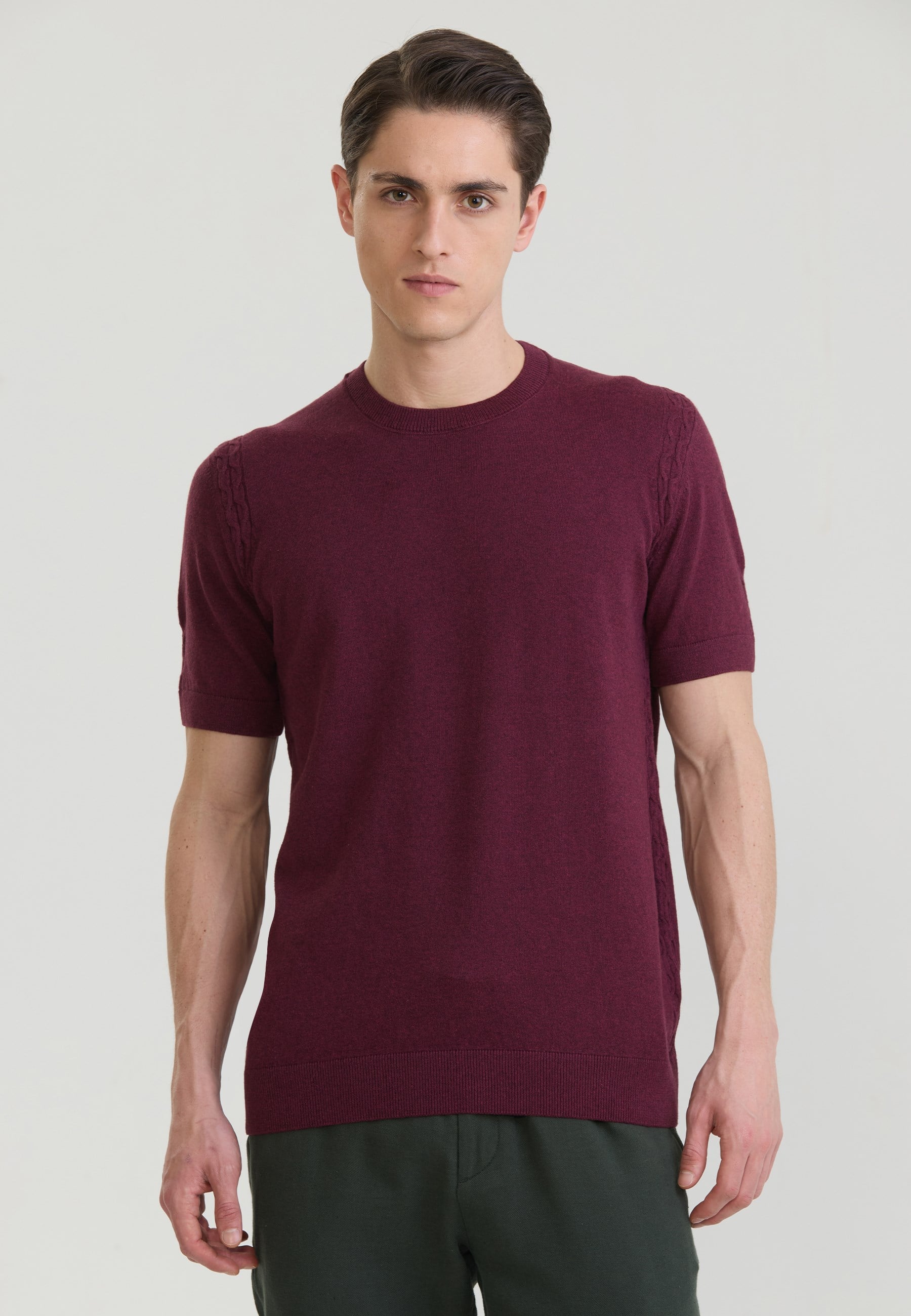 Erkek Basic Triko T-Shirt