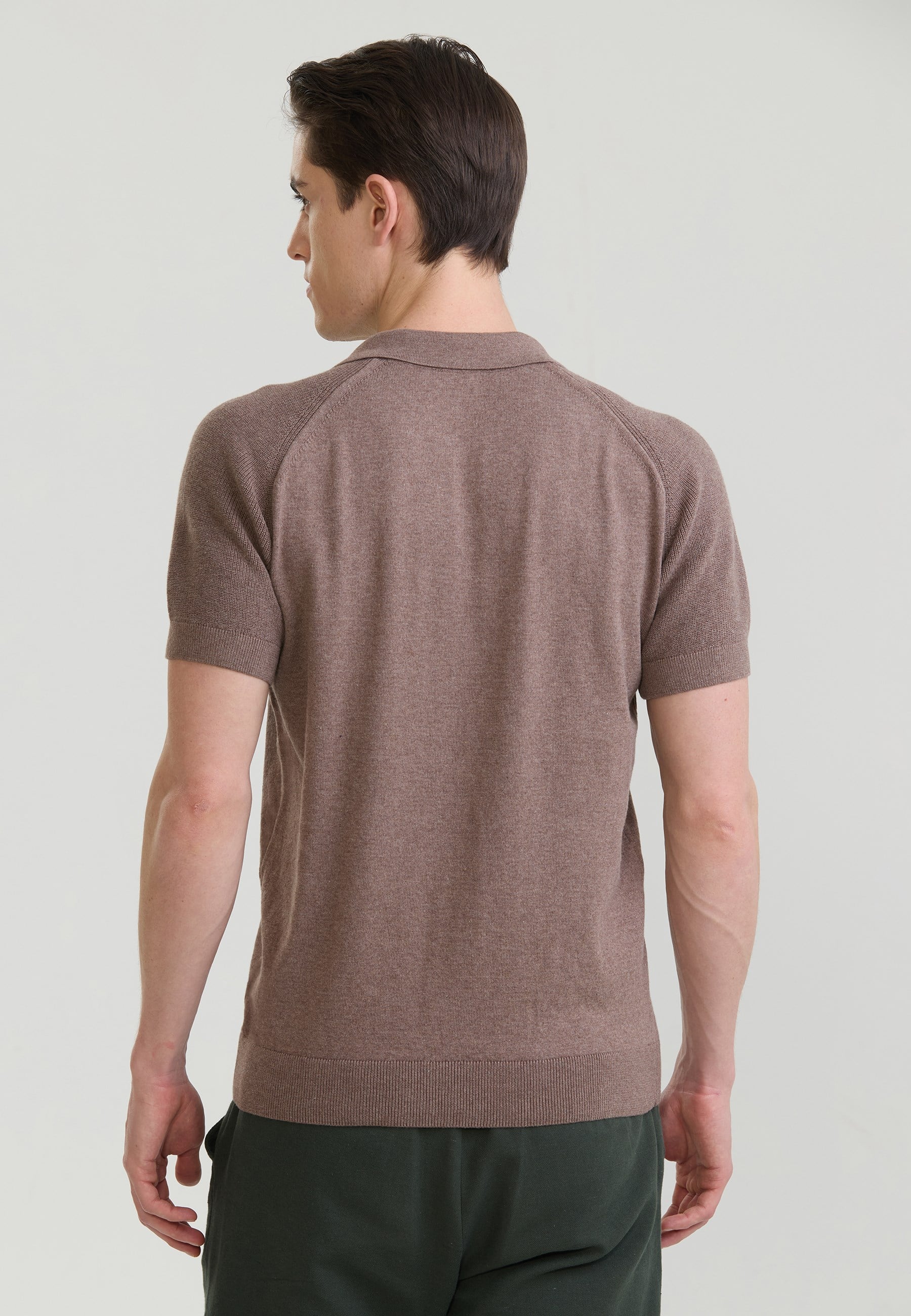 Erkek Düğme Detaylı Polo T-Shirt