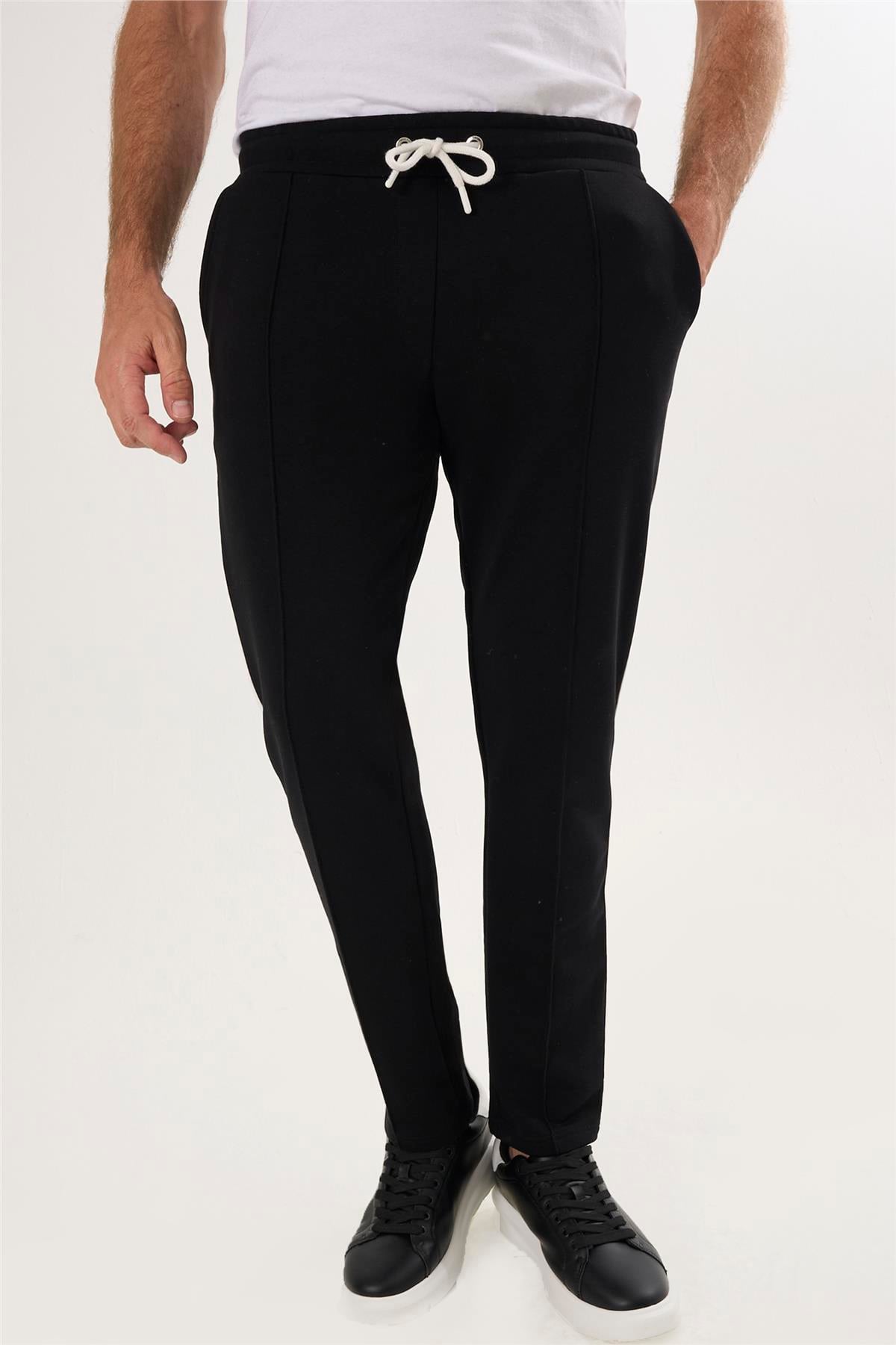 Erkek Günlük Jogger Pantolon - Siyah