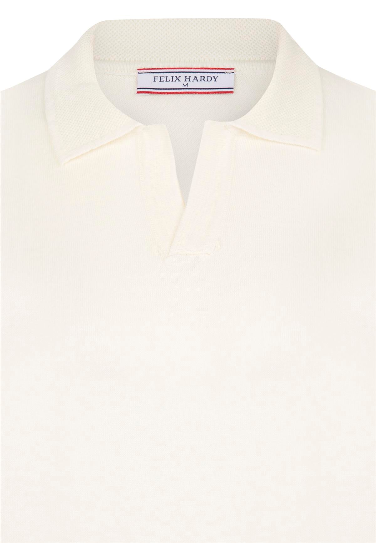 Erkek Polo Yaka Basic Kazak - Ekru