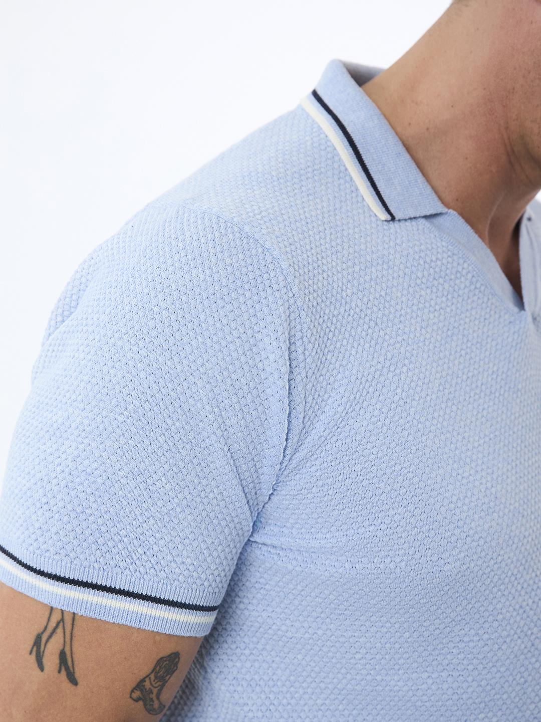 Felix Hardy Erkek Kısa Kollu Polo T-Shirt - Mavi