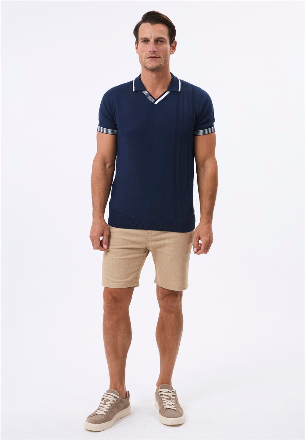 Felix Hardy Erkek Kısa Kollu Polo T-Shirt - Lacivert
