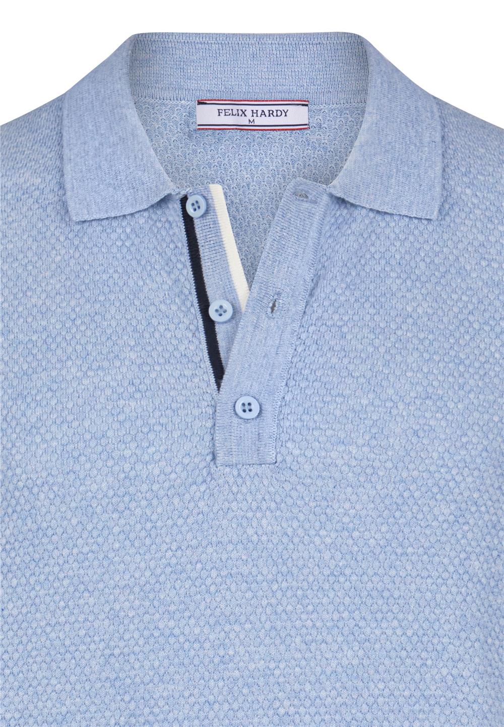 Felix Hardy Erkek Kısa Kollu Polo T-Shirt - Mavi