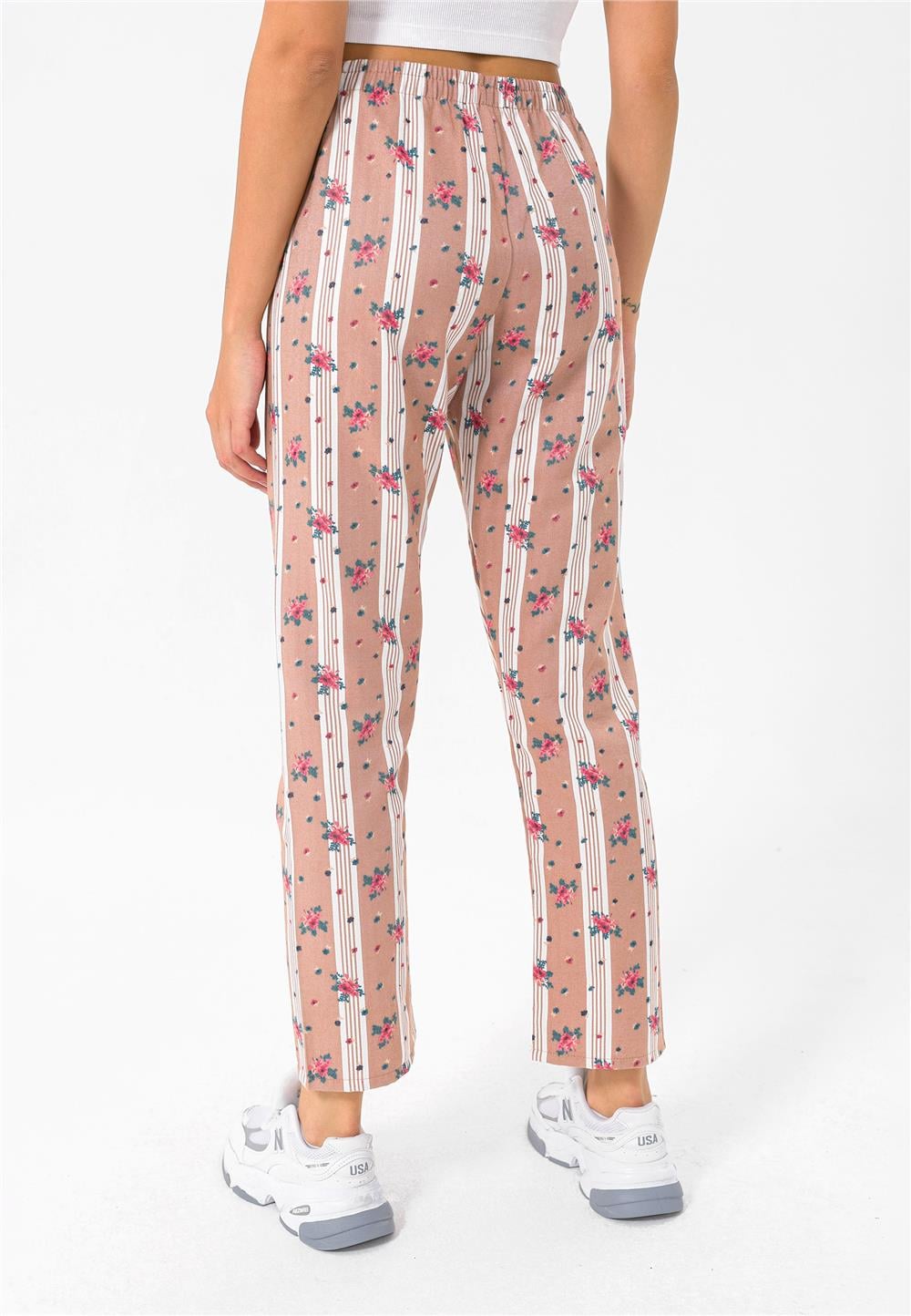 Felix Hardy Kadın İnce Yazlık Pijama - Açık Kahve-Ekru - Açık Kahve-Ekru