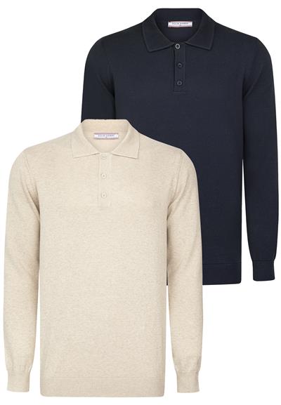 2li Uzun Kollu Kazak - Bej-Lacivert