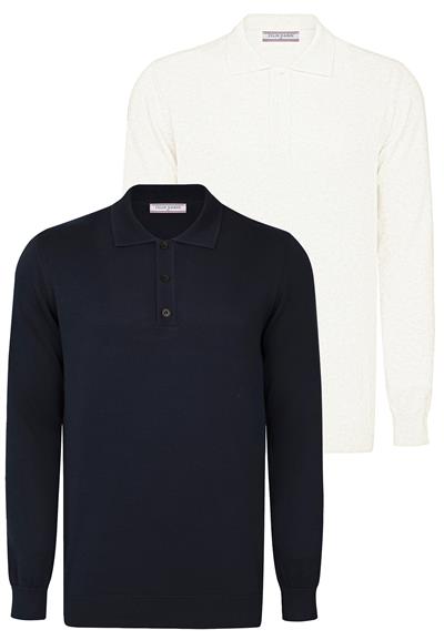 2li Uzun Kollu Kazak - Ekru-Laci