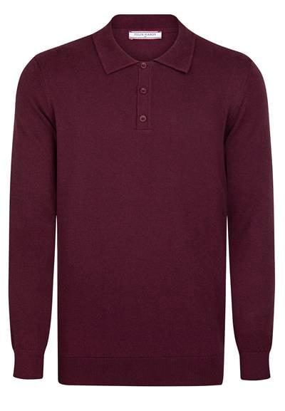 2li Uzun Kollu Kazak - Siyah-Bordo