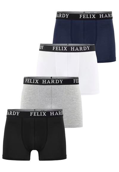 4lü Boxer - Siyah-Gri-Beyaz-Laci