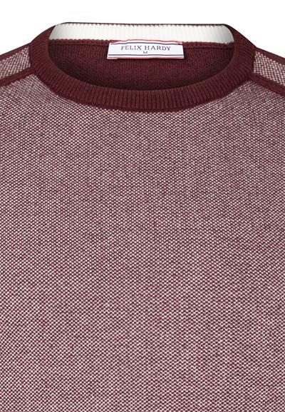 Bisiklet Yaka Basic Kazak - Bordo