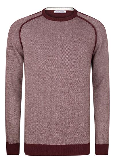 Bisiklet Yaka Basic Kazak - Bordo