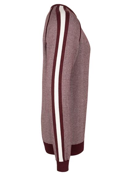 Bisiklet Yaka Basic Kazak - Bordo