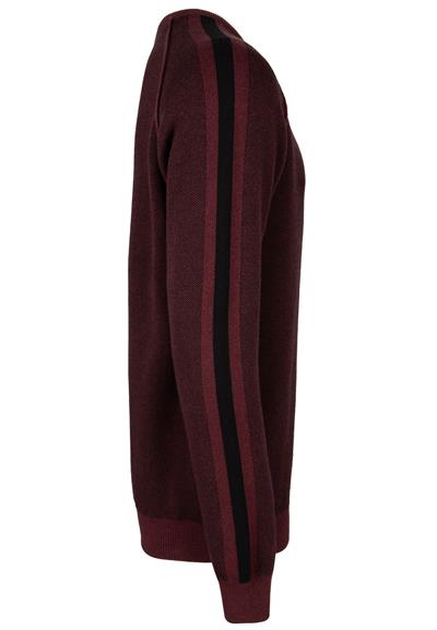 Bisiklet Yaka Basic Kazak - Bordo