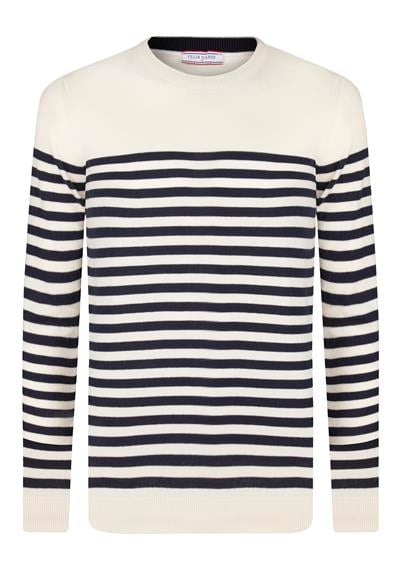 Bisiklet Yaka Basic Kazak - Ekru