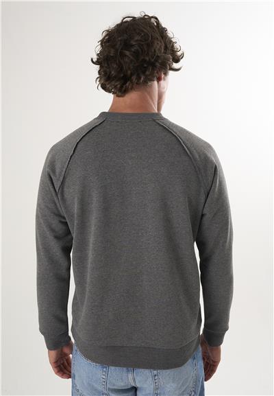 Bisiklet Yaka Basic Sweatshirt - Antrasit