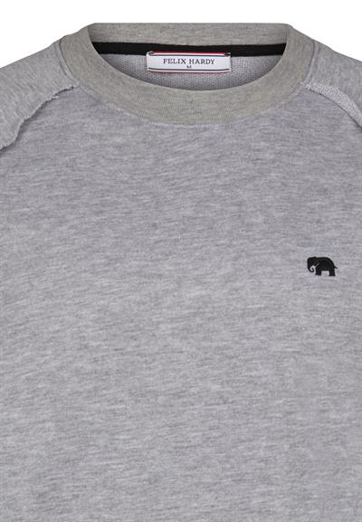 Bisiklet Yaka Basic Sweatshirt - Gri