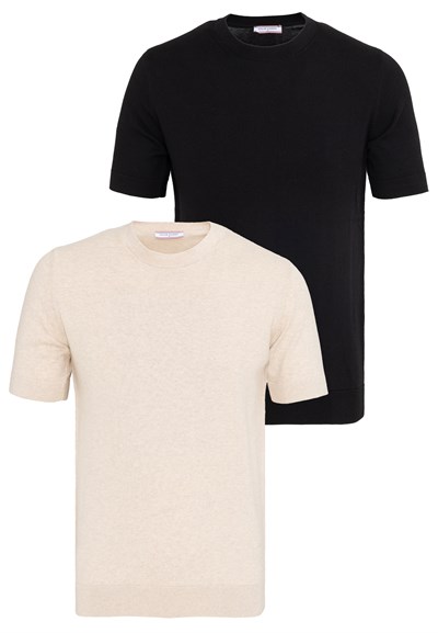 Erkek 2li Basic T-Shirt