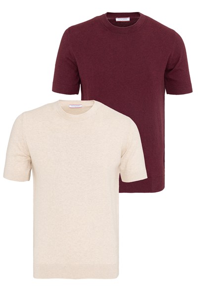 Erkek 2li Basic T-Shirt