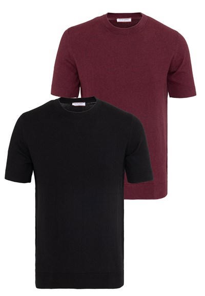 Erkek 2li Basic T-Shirt