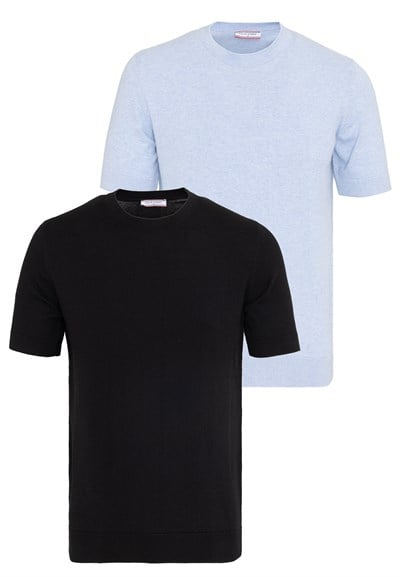 Erkek 2li Basic T-Shirt
