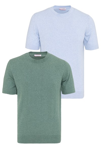 Erkek 2li Basic T-Shirt