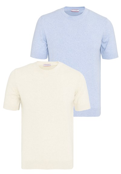 Erkek 2li Basic T-Shirt