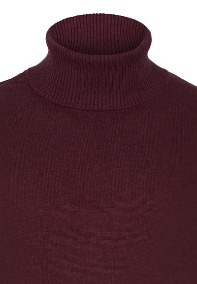 Erkek Balıkçı Yaka Kazak - Bordo