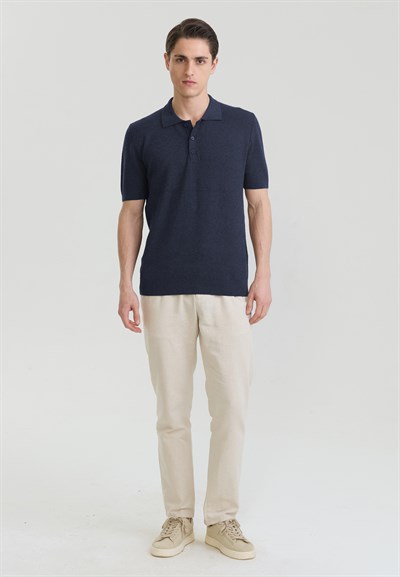 Erkek Basic Triko Polo T-Shirt