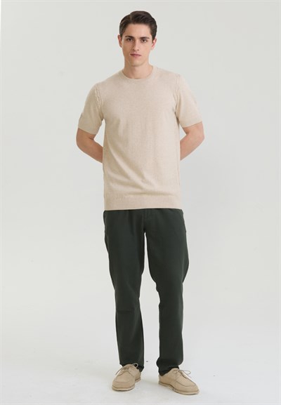 Erkek Basic Triko T-Shirt