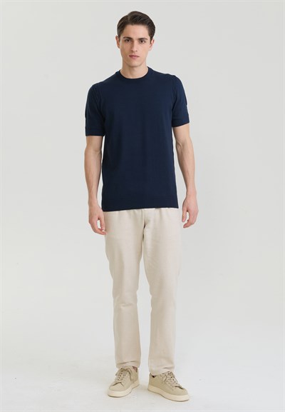 Erkek Basic Triko T-Shirt