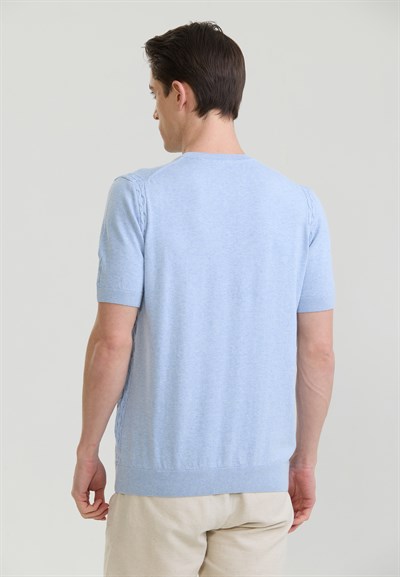 Erkek Basic Triko T-Shirt
