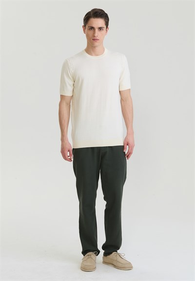 Erkek Basic Triko T-Shirt