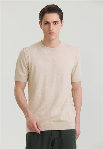 Erkek Basic Triko T-Shirt