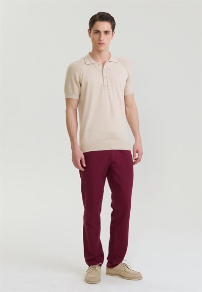 Erkek Düğme Detaylı Polo T-Shirt