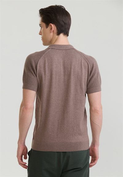Erkek Düğme Detaylı Polo T-Shirt