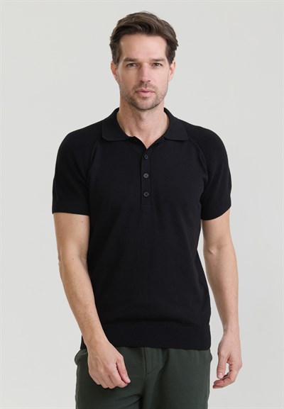 Erkek Düğme Detaylı Polo T-Shirt