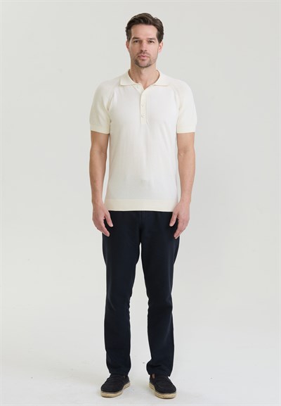 Erkek Düğme Detaylı Polo T-Shirt