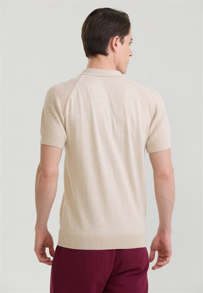 Erkek Düğme Detaylı Polo T-Shirt