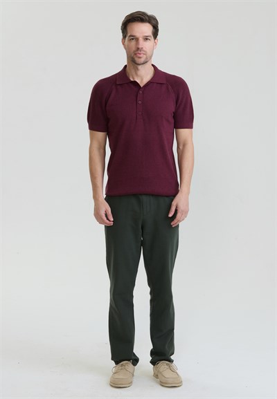 Erkek Düğme Detaylı Polo T-Shirt