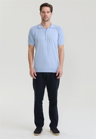 Erkek Düğme Detaylı Polo T-Shirt