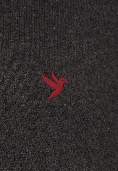 Erkek Klasik V Yaka Triko Kazak - Antrasit