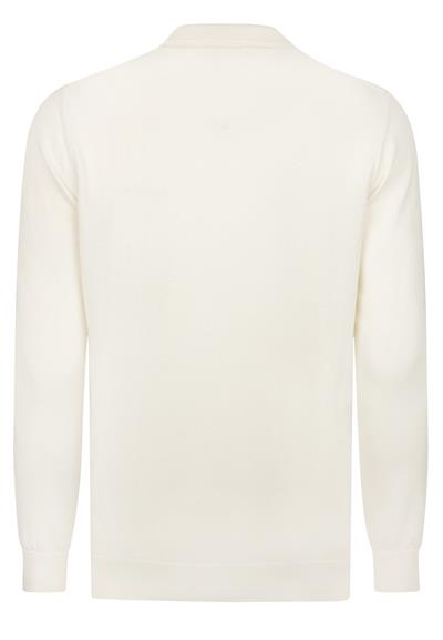 Erkek Polo Yaka Basic Kazak - Ekru