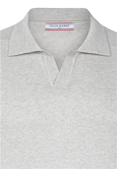 Erkek Polo Yaka Basic Kazak - Gri