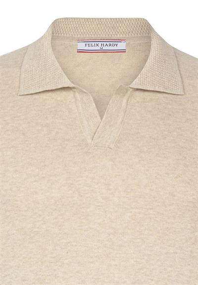 Erkek Polo Yaka Basic Kazak - Bej