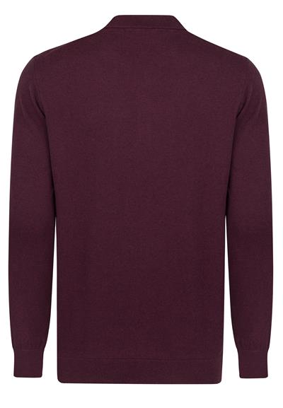 Erkek Polo Yaka Basic Kazak - Bordo