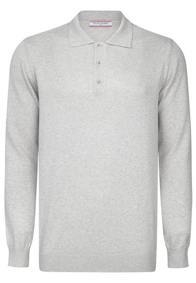 Erkek Polo Yaka Basic Kazak - Gri